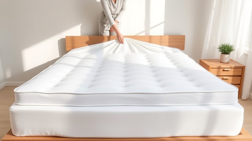 Die richtige Positionierung eines Matratzentoppers