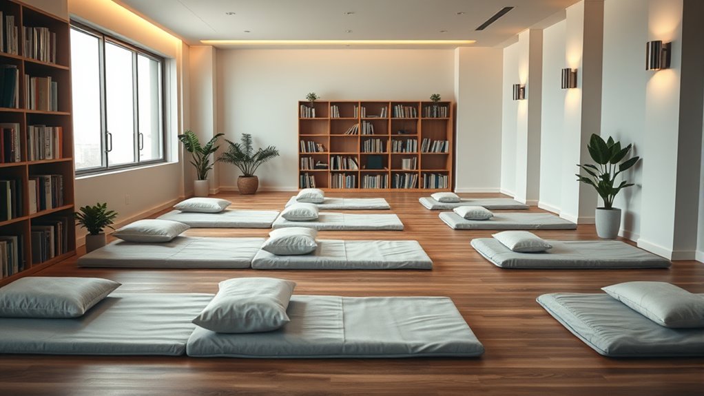 Coworking-Space-Ruhebereich: Matratzen für Powernaps