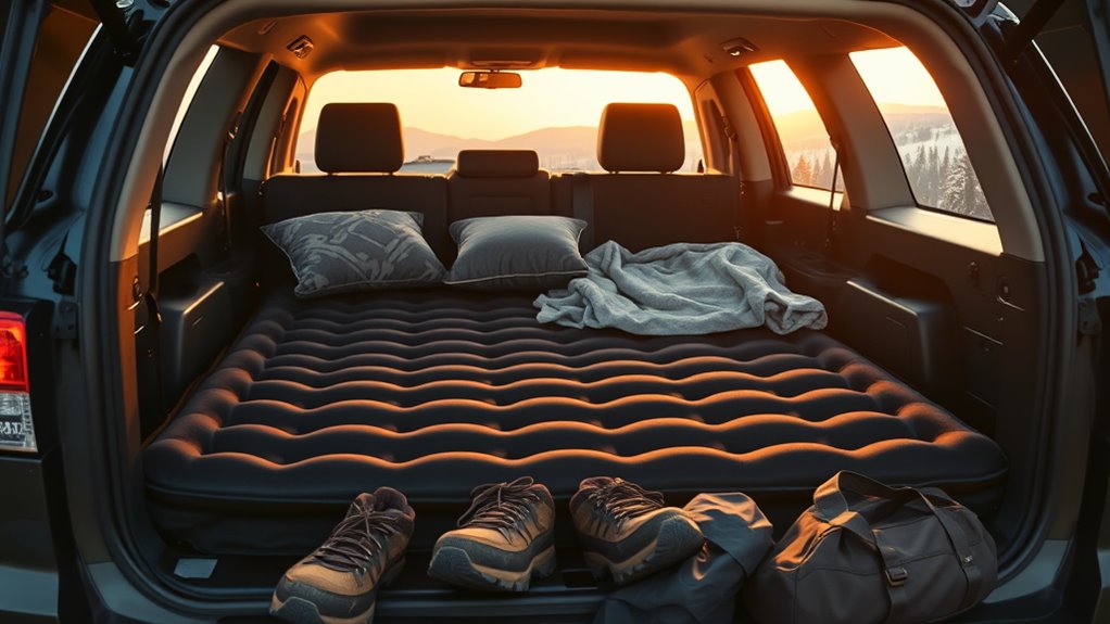 Aufblasbare Automatratzen für Roadtrips