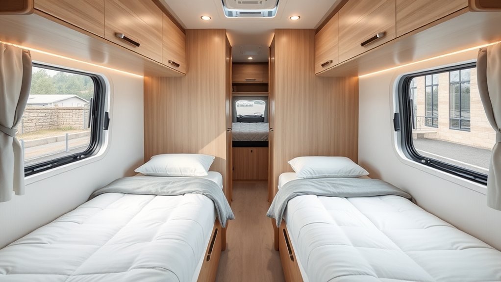 Längsbetten Wohnmobil: Schmale Matratzen