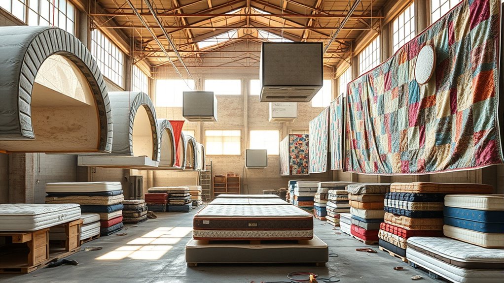 stylische Matratzen-Recycling-Kunst