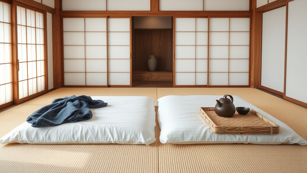 traditionelle japanische Futonmatratzen