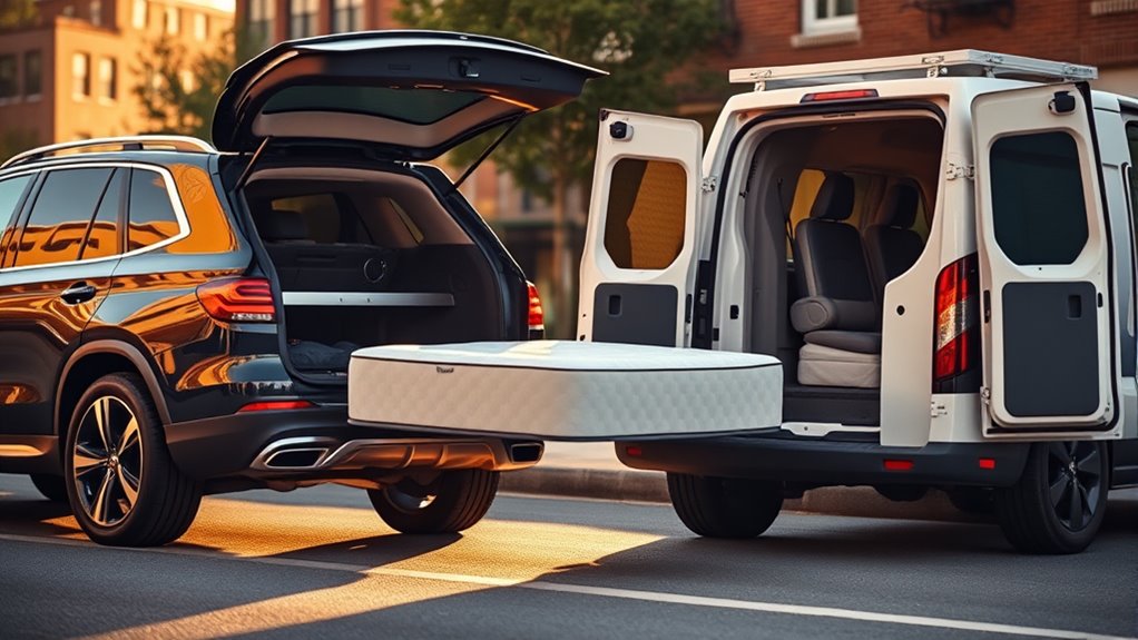 Eine Matratze transportieren: Auto oder Transporter?